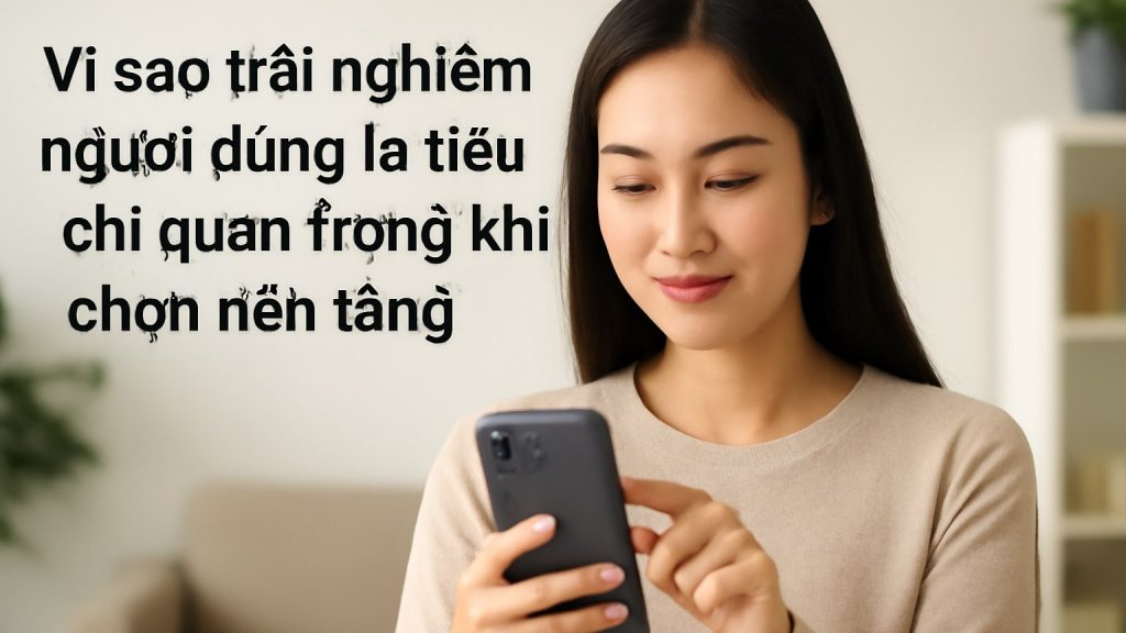 Vì sao trải nghiệm người dùng là tiêu chí quan trọng khi chọn nền tảng Minh họa: Vì sao trải nghiệm người dùng là tiêu chí quan trọng khi chọn nền tảng